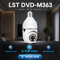 Kamera Keamanan Pintar 640*480 Penglihatan Malam Gratis Pengiriman Harga Murah Kamera IP Wifi Luar Ruangan Bohlam E27 CCTV CMOS MicroSD 180