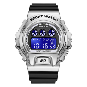 SANDA-<span class=keywords><strong>reloj</strong></span> deportivo <span class=keywords><strong>Digital</strong></span> para hombre, cronógrafo sencillo con alarma, resistente al agua, a la moda, hombre2127 - Product Image 3