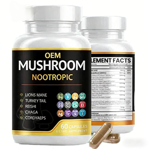 Capsules Focus pour Enfants en Gros – 60 Comprimés – Crinière de Lion, Cordyceps, Champignon Reishi – Stimulant Naturel du Cerveau, Aliment Santé, Qualité OEM - Product Image 1