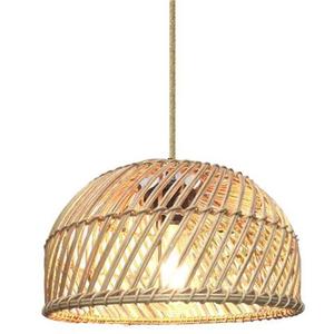 Rattan Chandelier Round E27 Led <b>Light</b> For Bedroom Tea Room <b>Dining</b> Room Southeast Asian Japanese Style Pendant <b>Light</b> - Product Image 3