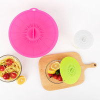 Couvre-bols en silicone écologiques sans BPA, compatibles micro-ondes, réutilisables, avec joint d'aspiration, ensemble pour casseroles, tasses, ustensiles de cuisine