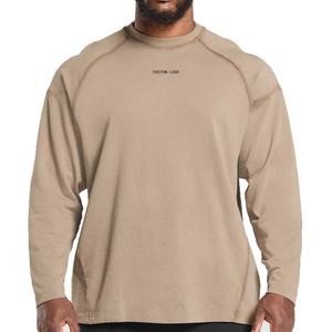 เสื้อยืดผ้าฝ้ายขายส่ง แบบลำลองสำหรับผู้ชาย ดีไซน์เรียบง่าย ใส่สบาย แขนยาว ทรงหลวม เหมาะสำหรับฤดูใบไม้ร่วง - Product Image 5