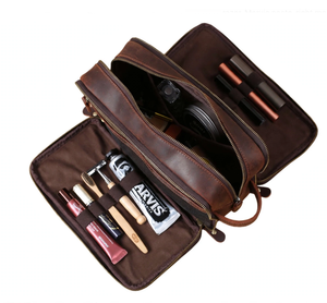 <b>Groomsmen</b> <b>Gift</b> Proposal Waterproof Leather Toiletry <b>Bag</b> Men's Dopp Kit Travel Shaving Organizer Wedding Groomsman <b>Gift</b> - Product Image 4