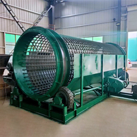 Trieuse industrielle de sol et de sable Petite crépine Compost Drum Roller Tromel Screen