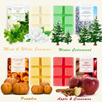 Coffrets personnalisés OEM pour cubes de cire parfumée, blocs de cire de soja parfumée, bougies aromatiques, et cires fondantes en emballage clamshell