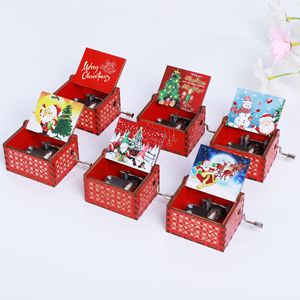 Runwood Bán Buôn Giá Thấp Tùy Chỉnh Bằng Gỗ Hand Crank Retro Âm Nhạc Hộp OEM Laser Khắc Gỗ Thủ Công Quà Tặng Âm Nhạc Hộp - Product Image 2