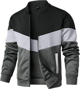 Men's Casual Bomber <b>Jacket</b> XL Size Winter Puffer With Zipper Closure and Stand Collar Canvas Material ODM Supply Type - Product Image 2