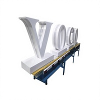 Lettres 3D LED Indépendantes avec Coque en Acier Inoxydable et Panneau Acrylique, Bande LED Intégrée à Lumière Stable - Utilisation Intérieure/Bureau/Magasin