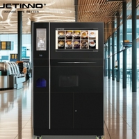 Distributeur automatique de café glacé Jetinno JL560, écran tactile 27'', entièrement automatique, avec couvercles automatiques