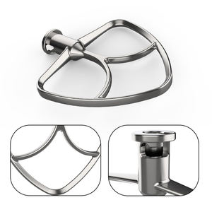 Repuestos para Batidora de Pedestal, <span class=keywords><strong>Batidor</strong></span> <span class=keywords><strong>Plano</strong></span> de Acero Inoxidable para Batidora de Pedestal con Cabezal Inclinable de 5 Cuartos de Galón, Accesorio para Batidora <span class=keywords><strong>KitchenAid</strong></span> - Product Image 3