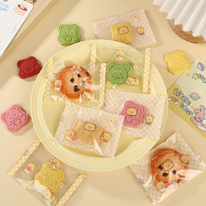 Stocks 7*10cm Candy Biscuit <b>Packaging</b> <b>Bags</b> Snacks Luxury Gummy Biscuit <b>Packaging</b> <b>Bag</b> Back Sealing <b>Bag</b> - Product Image 2