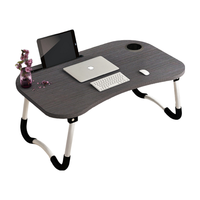 Vente en gros Table d'ordinateur réglable Support ergonomique pliable pour ordinateur portable Bureau d'ordinateur portable pour lit Salon Porte-livre