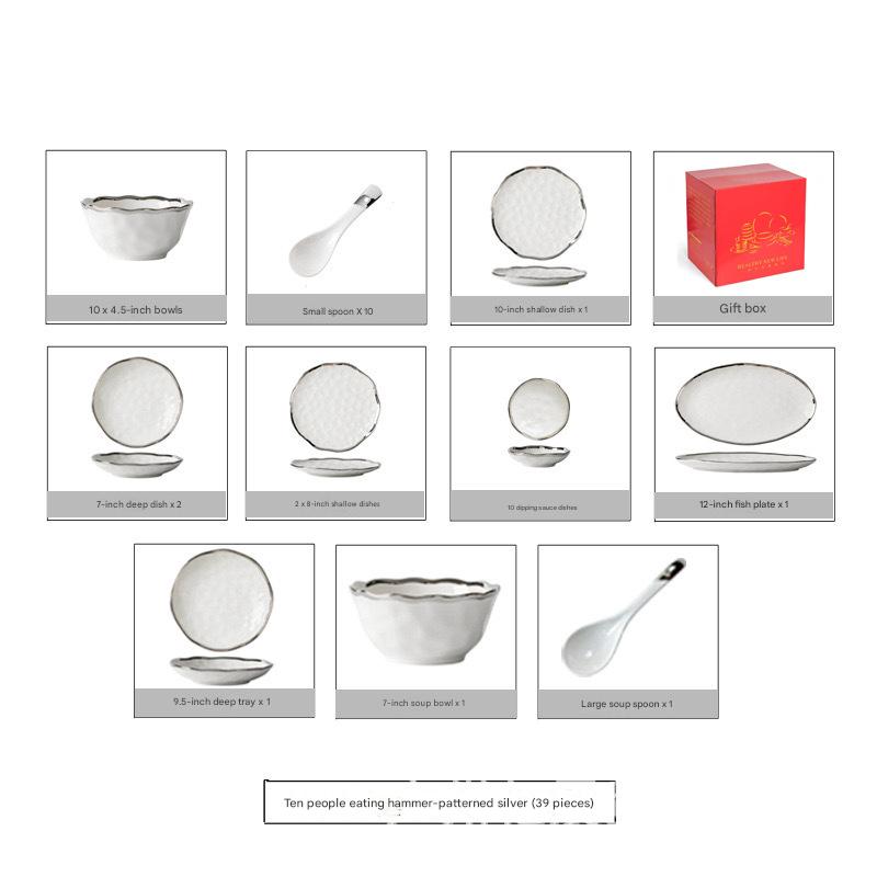 Argent : Ensemble pour 10 personnes