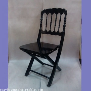 Chaises à salopette pliante en bois blanc, mobilier populaire de jardin d'hôtel, salle à manger, mariage et Banquet, livraison gratuite - Product Image 4