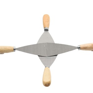 Putty Knife Steel Blade Straight <b>Edge</b> Wooden Handle <b>For</b> Wall <b>Paint</b> Smoothing Diy <b>Tools</b> - Product Image 4