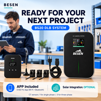 BESEN Chargeur mural EV à équilibrage de charge dynamique 11kW Station de charge EV montée au sol avec câble IEC62196 de 5 mètres