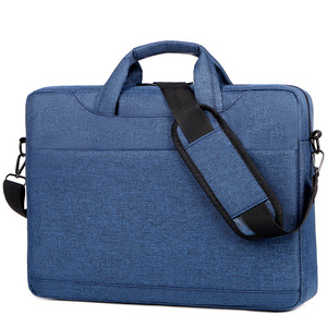 Sacoche d'ordinateur portable imperméable en polyester, style simple, pour hommes et femmes, idéale pour les voyages et le bureau - Product Image 4