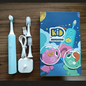 Kid Sonic Electric Toothbrush For Children With Replaceable Brush Heads And Charging Base Waterproof IpX7 Rechargeable - Product Image 1