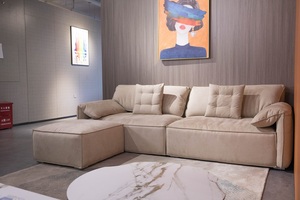 أثاث غرفة المعيشة أريكة بورتو أريكة مخصصة فاخرة على الطراز الحديث قماش جلد من القماش - Product Image 5