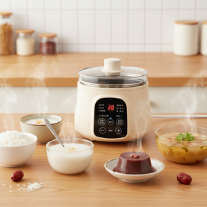 Mini-cuiseur électrique intelligent mcdou avec cuve intérieure en verre trempé pour soupes, desserts et riz – Petit appareil de cuisine - Product Image 5