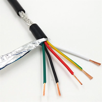 20AWG 18AWG 2-8 núcleos 5 metros blindado RVVP Cable de Control de cable de cobre puro UL2547 accesorios de conector de cable de señal