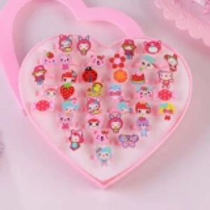 Set di gioielli di moda da donna di lusso di tendenza anelli impilabili con perle teschio vendita calda all'ingrosso - Product Image 2