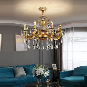 Lustre rétro <span class=keywords><strong>en</strong></span> <span class=keywords><strong>laiton</strong></span> de luxe VH à hauteur réglable, éclairage décoratif pour la maison, le salon, l'escalier et la salle de banquet - Product Image 3