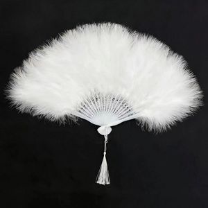Nouveaux éventails en plumes blanches et rouges professionnels, vente en gros, élégants éventails de danse en plumes pour accessoires photo de <span class=keywords><strong>mariage</strong></span> 42x23.5cm - Product Image 3
