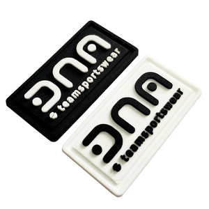 Tùy chỉnh thực hiện logo cho hàng may mặc phụ kiện Silicone nhãn cho túi khác nhau <span class=keywords><strong>PVC</strong></span> Phù Hiệu cho giày cao su mềm <span class=keywords><strong>PVC</strong></span> vá cho mũ - Product Image 2