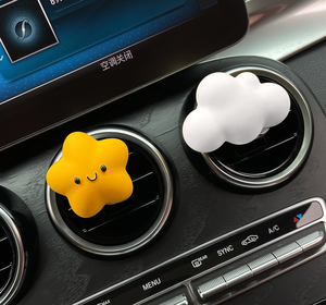 Bán Buôn Xe Vent Clip Làm Mát Không Khí Màu Hồng Đám Mây Hình Thơm Gốm Hương Thơm Thạch Cao Sứ Hoa Tinh Dầu Khuếch Tán - Product Image 3