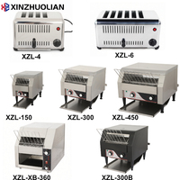 Tostadora Eléctrica Automática Comercial con Banda Transportadora, Acero Inoxidable Negro, Certificación CE, 2.24KW, 220-240V, para Restaurantes y Comercios