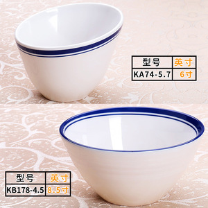 ชามข้าวเมลามีนสไตล์จีน ขนาด 4.5 นิ้ว สีพื้น ทรงกลม สำหรับร้านอาหาร - Product Image 2