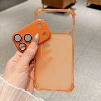 Coque de téléphone magnétique en silicone à grande fenêtre, très vendue, pour iPhone 17 Pro Max, 17 Pro, 17, 18 Pro Max, 18 Pro, 16