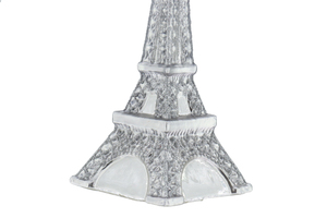 Vòng Cổ Mặt Dây Chuyền Tháp <span class=keywords><strong>Eiffel</strong></span> <span class=keywords><strong>Mini</strong></span> Mới Mặt Dây Chuyền Tháp <span class=keywords><strong>Eiffel</strong></span> Thủy Tinh Thủ Công Màu Bạc Kim Cương Giả Để Trang Trí Giáng Sinh - Product Image 6
