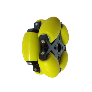 Omni <strong>Wheels</strong> Heavy Duty <strong>Caster</strong> Furniture PU Yellow <strong>4</strong>-24 Inch Withstand Voltage Load-Bearing Wheelchair Omni Direction <strong>Wheel</strong> - Product Image 5