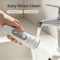 Clipclean Alat Cukur Rambut Tubuh Elektrik IPX7 Tahan Air Pisau Keramik Layar LCD Baterai Lithium 600mAh Alat Pemangkas Rambut Kemaluan
