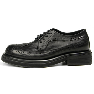 Zapatos de Oficina y Trabajo Hechos a Mano de Cuero Genuino para Hombre, Ligeros y Cómodos, con Punta en Pico y Tacón Elevado - Product Image 2