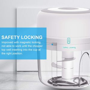 Hachoir à ail électrique sans fil 100 ml, mini, éco-responsable, simplicité moderne, charge USB, multifonction, idéal pour le dropshipping - Product Image 4