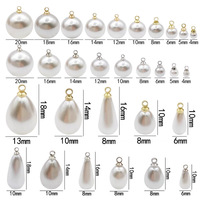 Pendentif ovale en perle d'eau douce et strass, écologique et de haute qualité, pour boucles d'oreilles, colliers et épingles à cheveux (vente en gros)