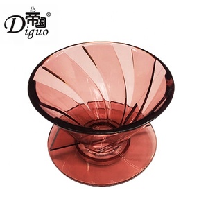 Diguo 1-<span class=keywords><strong>2</strong></span> ly cấp thực phẩm PC màu trắng rõ ràng cà phê nhỏ giọt cốc lọc cà phê - Product Image 2