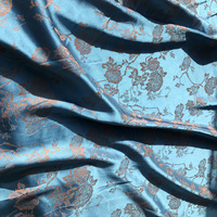 Nouveau Design Herbe Vert Tissé Bicolore Humain Soie Jacquard Tissu Style Populaire Imitation Lait Soie Tissu pour La Maison Textile