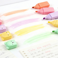 Mini ensemble de surligneurs non effaçables 4 et 6 couleurs, marqueurs spéciaux Macaron respectueux des yeux