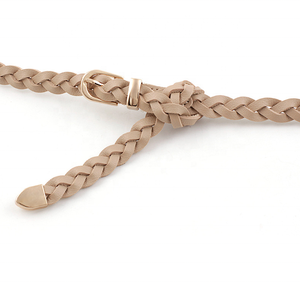 2025 meilleure vente élégant Durable polyvalent boucle ardillon conception PU femmes mince torsadé tresse taille <span class=keywords><strong>ceinture</strong></span> pour robes - Product Image 4