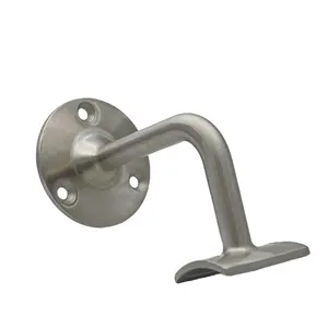 Stainless Steel 316 Satin Polished 90 Degree Wall Mount Angle Stair Handrail Bracket