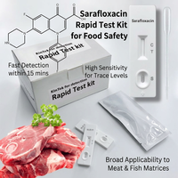 Test de Sarafloxacin rapide et précis pour le dépistage des résidus d'antibiotiques, inspection de la sécurité des médicaments vétérinaires pour les produits animaux CE/ISO/ROHS