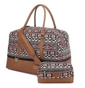Bolso de lona para mujer, bolso de mano, características de aseo, uso en el gimnasio, aprobado por <span class=keywords><strong>vuelo</strong></span>, bolsas de lona de viaje de fin de semana - Product Image 1