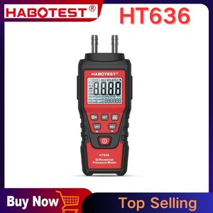 ชุดเครื่องวิเคราะห์ก๊าซดิจิตอลฮาโบเทสท์ เอชที636 วัสดุ ABS ช่วงการวัด 5psi เครื่องวัดความดันอากาศ แมนอมิเตอร์  เกจวัดความดัน - Product Image 5