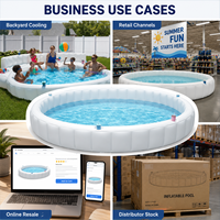 Canapé gonflable personnalisé pour piscine, bar flottant gonflable pour grande piscine extérieure, piscine gonflable pour familles