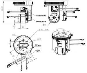 Kho xe nâng Omni giao hàng dọc <span class=keywords><strong>Robot</strong></span> lái xe động cơ bánh xe bằng PLC điều khiển - Product Image 4