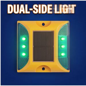 Marcador de Pavimento Solar con Ojo de <span class=keywords><strong>Gato</strong></span> Reflectante LED de Doble Cara de Alta Visibilidad, Directo de Fábrica - Product Image 4